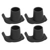 4 Pcs Walker Glide Skis Rubber Universal Walker Ski Glides