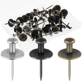 40Pcs Picture Hangers Nails Stainless Steel Small Head Wall Nails Sturdy Photo Pushpin Hook Metal Wall Hanging Pins for Hanging Picture Photo Painting Clock