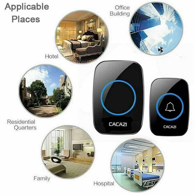 New Wireless Doorbell, Easy Installation, Waterproof, Adjustable Volume, 58 Chimes,