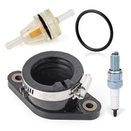 Intake Manifold Carburetor Boot & Spark Plug For Honda TRX350 Rancher 350 TRX450 S ES Foreman 450 1998-2006 16210-HN5-671 16210-HN0-A01