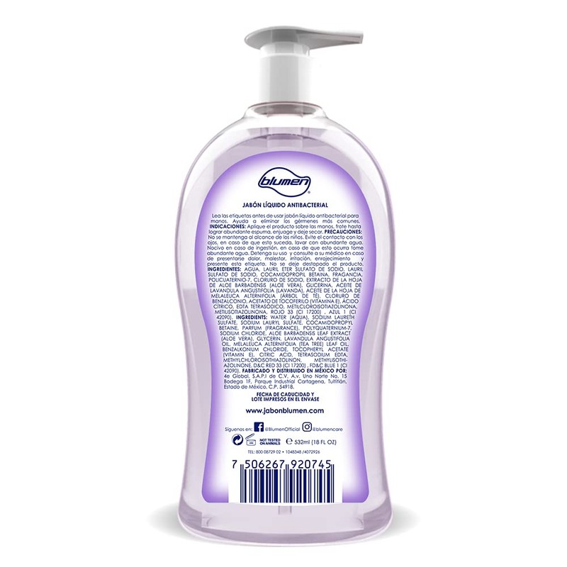 Blumen Jabon Liquido Lavender Tea Tree