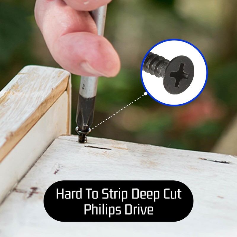 Bolt Dropper #6 x 1/2 Inch Wood Screws, Pack of