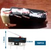 LT Easiyl 100PCS Micro Switch 3-Pin Hinge Lever Switch 1.8x1.8x0.6mm