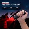 RECHOO Red Light Flashlight, High-Powered 3 Modes Red LED Rechargeable