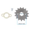 Briny River 2 Sets Motorcycle Front Sprocket 420-15T Kit Compatible