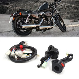 sourcing map Motorcycle Handlebar Turn Signal Light Control Switch Set