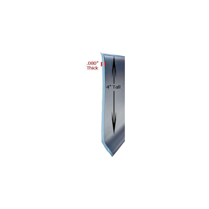 Johnsonite Vinyl Covebase with Toe 4" high x .080 Gauge