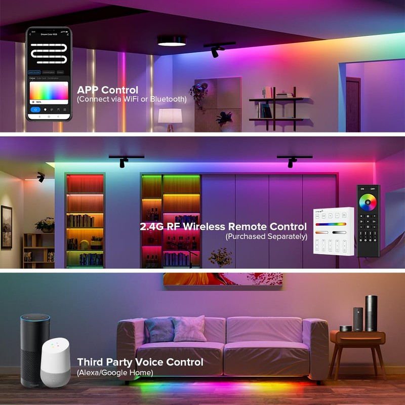 SEZO 2.4G WiFi SPI RGB Controller DR03W & RC03RF RF