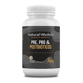 NW Pre Pro  Postbioticos Prebioticos, 2 Billones Probioticos, 10 Billones Postbioticos 180 Capsulas  Inulina de Agave Zinc  Gluten Free Soya Free...  