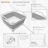 MontNorth Collapsible Wash Basin 9L, Foldable Dish Tub with Drain