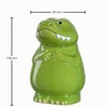 LEONARDO HOME Bambini Crocodile Money Box, Ceramic Piggy Bank with