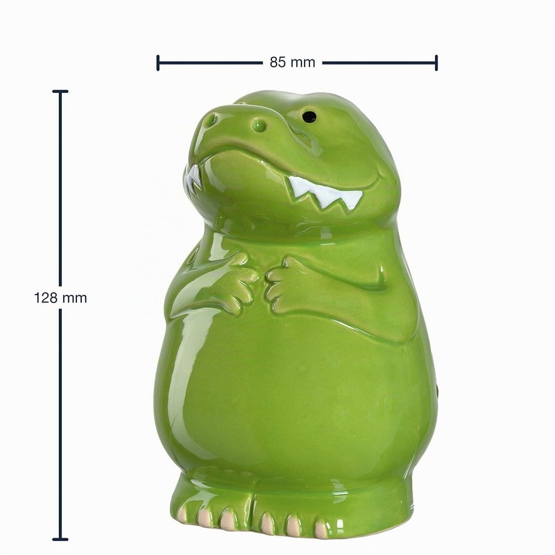 LEONARDO HOME Bambini Crocodile Money Box, Ceramic Piggy Bank with