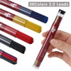 MROOFUL 2.0mm Pencil Lead Refills，2B ，Colorful 2mm Mechanical Pencil Graphite