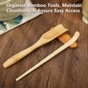 Taefuhnn 6 Pcs Matcha Whisk Set Making Kit with Bamboo