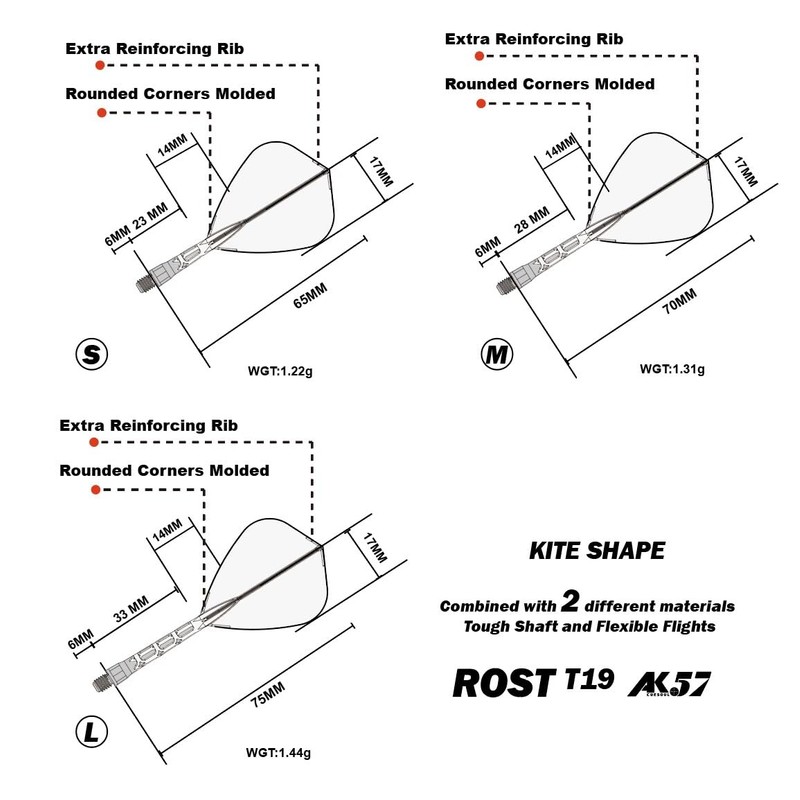 CUESOUL ROSTAK57 T19 Series CS-AK57FZ3M Two-tone 2 Material Mixed Shaft