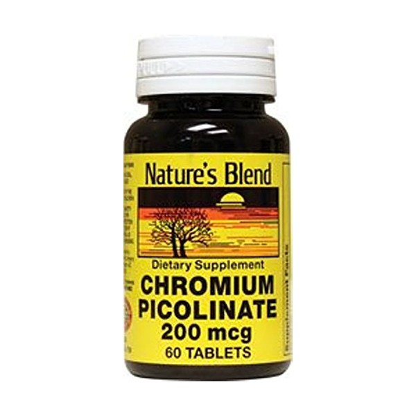 Nature's Blend Chromium Picolinate 200 mcg 60 Capsules