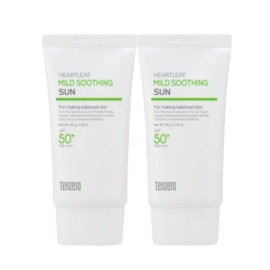 Ten Zero Home Shopping Houttuynia cordata mild soothing sun 50g+50g 4 sets running surfing non-greasy sunscreen / 텐제로 홈쇼핑 어성초 마일드 수딩 선 50g+50g 4세트 러닝 서핑 유분기없는 선크림
