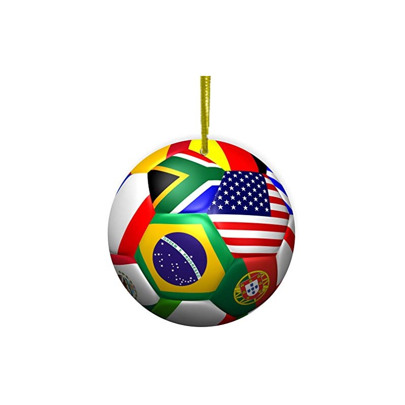 Sam Sandor - World Cup Soccer Ball - Round Ceramic
