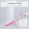 MCNTEIK Luxury Rollerball Pen, With 8mm Brilliant diamond,Vibrant Pink Pen,Attractive