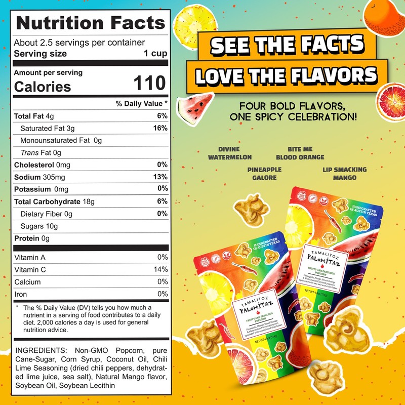 Palomitaz Fruity & Fabulous Popcorn – Sweet & Spicy Mexican-Style
