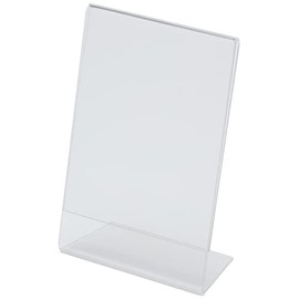 Hama 63163 | Acrylic Portrait Frame, Transparent | 9 x 13 cm, Grey