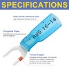 Haisstronica 330PCS Heat Shrink Fork Connectors #10 Waterproof Marine Grade