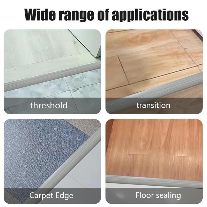 Floor Transition Strip Self Adhesive,PVC Carpet to Tile Flooring Transition