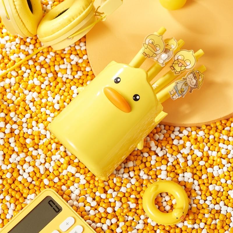 Adorable Yellow Duck - Shaped Pen Holders - Multifunctional Desktop