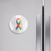 Unbranded Autism Ribbon Puzzle | 4'' X 4'' Round Decorative