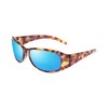 Calabria 645SB Polarized BiFocal Sunglasses +1.75 Amber Tortoise/Blue Mirror Women