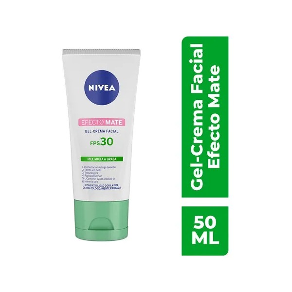 Crema Facial Hidratante Nivea Efecto Mate Con Fps 30 50