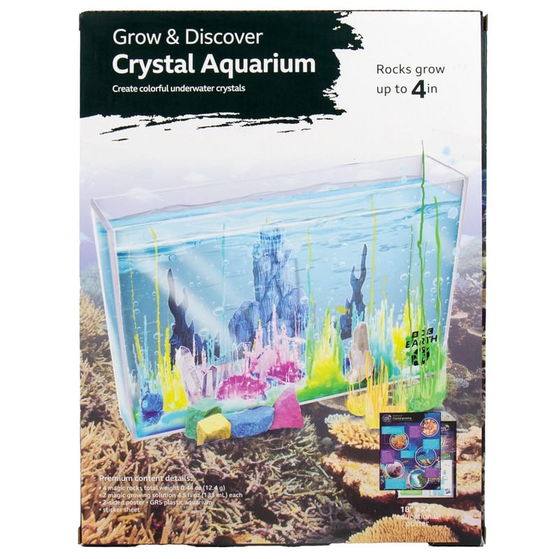 BBC Earth Grow & Discover Crystal Aquarium, Grow Colorful Cave-Like