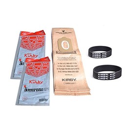 Kirby Heritage Upright Vacuum Style 2, 6Pk Disposable Paper Bags With 2pk Belts