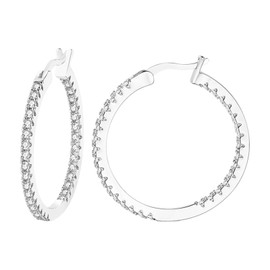 Cupimatch Women's Hoop Earrings with Cubic Zirconia: Hypoallergenic Gold-Plated Earrings 15 mm 20 mm 30 mm Small Hoop Earrings Huggie Sleeping Cartilage Gold Silver Earrings for Women Girls, Brass