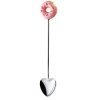 Takakuwa Metal Donut Heart Spoon, Pink 401611
