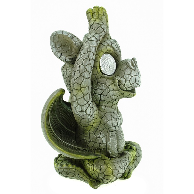 Kremers Schatzkiste Yoga Solar Garden Dragon Meditating Dragon Solar LED