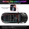 MaxEarn Car LED Sign, 37.4 x 9.2 cm Flexible LED
