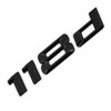 MCK Auto - 118d Black Glossy Rear Logo Rear Emblem