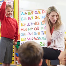 9 Sheets Wall Stickers with Alphabet Numbers Removable Alphabet ABC Stickers with 26 Letters 10 Numbers 9 Weather Educational Wall Stickers Children's Room Home Decoration