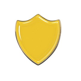 Capricornone Plain Yellow Shield Badge