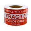 RBHK 4" x 6" Fragile Stickers Handle with Care Warning