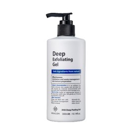 HEALLEN Aesthetic Healen deep exfoliating gel 300ml peeling gel, facial exfoliation, gommage type tone-up, deep cleansing, pore care, exfoliation, aha / 에스테틱 힐렌 딥 엑스폴리에이팅 겔 300ml 필링젤 얼굴각질제거 때처럼밀리는 고마쥐(고마쥬)타입 톤업 딥클렌징 모공케어 각질정리 aha