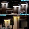 SIEDiNLAR 4x4 Solar Post Lights 50 Lumens 2 Modes, Post