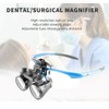 Clip-on Magnifying Loupe with Metal Clip Binocular Loups for Glasses