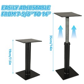 AKOLAFE 2 Pack RV Step Stabilizer Solid Stance 7⅝" to 14" Camper Step Stabilizer Heavy Gauge Steel RV Step Support Brace Adjustable RV Stair Stabilizer Protects from Sag & Wear (1000lb Capacity Each)