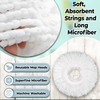 3 Pack Spin Mop Heads Replacement for 360° Rotating Round