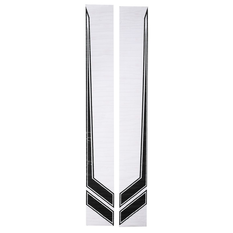 2pcs Car Side Door Sticker Waterproof Universal Sports Racing Style