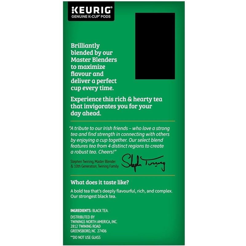 Twinings Irish Breakfast Black Tea K-Cup Pods for Keurig, 24