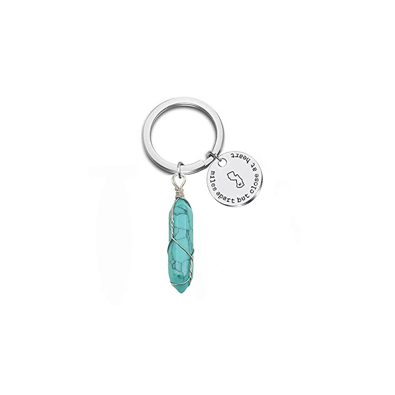 JJTZX Miles Apart but Close at Heart US State Pendant