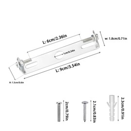 Rybtd Set of 4 Ceiling Light Bracket 90 mm Pendant Light Fixing with Screws Accessories for Chandelier Lighting Suspension